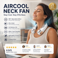 ⏰Last Day Special Price ￡12.99!!❄Neck Air Conditioner Fan – Ultra‑quiet, 360° rotating, 3 speeds. Hands‑free cooling, long battery. Summer essential! 😎🌬️4
