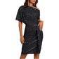 💃70% OFF!!!-Ready for Christmas's Party!!!🎅🎉Women's Sparkly One-Shoulder Ruched Bodycon Party Dress