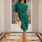 💃70% OFF!!!-Ready for Christmas's Party!!!🎅🎉Women's Sparkly One-Shoulder Ruched Bodycon Party Dress