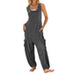 🏖️Summer Hot Sale 50% OFF🌼Women's Sleeveless Baggy Jumpsuit