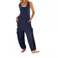 🏖️Summer Hot Sale 50% OFF🌼Women's Sleeveless Baggy Jumpsuit