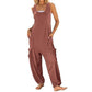🏖️Summer Hot Sale 50% OFF🌼Women's Sleeveless Baggy Jumpsuit