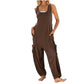🏖️Summer Hot Sale 50% OFF🌼Women's Sleeveless Baggy Jumpsuit