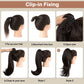 💜2026 NEW IN £12.99!!⚡50K+ SOLD! 💜Curly Wavy Frizzy Hair Extension with Ponytail