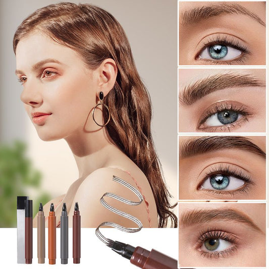 🎁🔥Last Day Buy 1 Get 1 Free🔥Waterproof Four-tip Beard and Eyebrow Pen（50% OFF）