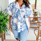 🌷Summer Hot Sale 50% Off💕Women’s Printed V-Neck Blouse