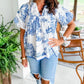 🌷Summer Hot Sale 50% Off💕Women’s Printed V-Neck Blouse