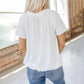 🔥Summer Hot Sale 50% OFF🔥🎉Buy 2 get extra 10% off & free shipping 🎉Women's Casual Pleated V-Neck Short-Sleeve Top