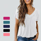 🔥Summer Hot Sale 50% OFF🔥🎉Buy 2 get extra 10% off & free shipping 🎉Women's Casual Pleated V-Neck Short-Sleeve Top