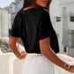 🔥Summer Hot Sale 50% OFF🔥🎉Buy 2 get extra 10% off & free shipping 🎉Women's Casual Pleated V-Neck Short-Sleeve Top