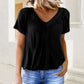 🔥Summer Hot Sale 50% OFF🔥🎉Buy 2 get extra 10% off & free shipping 🎉Women's Casual Pleated V-Neck Short-Sleeve Top