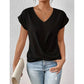 🔥2025 LAST DAY SALE 50% OFF💥BIG SALE💷Best Price👚Casual Short Sleeve Elegant V-neck Twist Tee