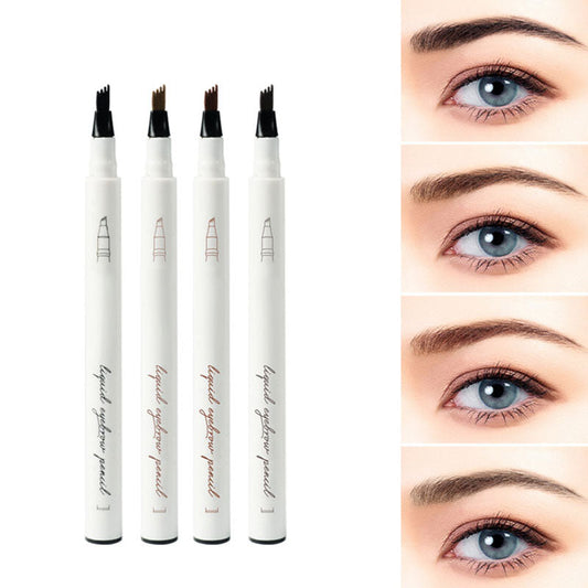 🏆Flash Sale⚡50K+ SOLD! Almost Gone-💥 Microblading Four-fork Liquid Eyebrow Pencil