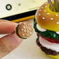Hamburger-Themed Fruit Fork Set