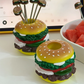 Hamburger-Themed Fruit Fork Set