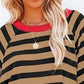 🎉Limited Sale 50% OFF🔥Buy 2 get 5% off 🎉Women's Round Neck Striped Short Sleeve Casual Top