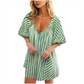 🌺Summer Hot Sale 50% OFF🌺Puff Sleeves V Neck Rompers for Women