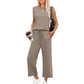 💕 Hot Sale  60% OFF💕Buy 2 Get 5% Off🔥New Women's  Sleeveless Top & Wide-Leg Pants 2-Piece Set