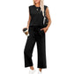 💕 Hot Sale  60% OFF💕Buy 2 Get 5% Off🔥New Women's  Sleeveless Top & Wide-Leg Pants 2-Piece Set