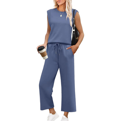 💕 Hot Sale  60% OFF💕Buy 2 Get 5% Off🔥New Women's  Sleeveless Top & Wide-Leg Pants 2-Piece Set