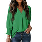 🔥2025 New Type - 50% OFF🌺V-Neck Casual 3/4 Sleeve Loose Shirt