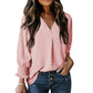 🔥2025 New Type - 50% OFF🌺V-Neck Casual 3/4 Sleeve Loose Shirt