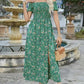 🌷Summer Hot Sale 50% Off💕Women's Elegant Floral Off-Shoulder Dress