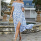 🌷Summer Hot Sale 50% Off💕Women's Elegant Floral Off-Shoulder Dress