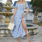 🌷Summer Hot Sale 50% Off💕Women's Elegant Floral Off-Shoulder Dress