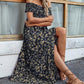 🌷Summer Hot Sale 50% Off💕Women's Elegant Floral Off-Shoulder Dress