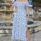 🌷Summer Hot Sale 50% Off💕Women's Elegant Floral Off-Shoulder Dress