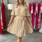 🏖️Summer Hot Sale 50% OFF🌼Woman's Elegant Printed V-Neck Dress