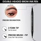 🌷Hot Sale 50% Off💥Buy 1 Get 1 Free💥Dual-Ended Eyebrow Pen & Brush - 2PCS/Set