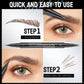 🌷Hot Sale 50% Off💥Buy 1 Get 1 Free💥Dual-Ended Eyebrow Pen & Brush - 2PCS/Set