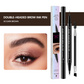 🌷Hot Sale 50% Off💥Buy 1 Get 1 Free💥Dual-Ended Eyebrow Pen & Brush - 2PCS/Set