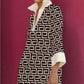 🔥 Hot Sale 50% OFF💕Buy 2 get 5% off👗Women's Elegant V-Neck Loose Patchwork Dresses