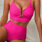 💕2026 Summer Hot Sale 70% OFF👙50K+ SOLD!👍Women's U-Wire Cutout Waisted 2 Piece Bikini Set Swimsuit