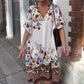 【💥Final 3-hour Preferential Deal Sale 50% Off💥】💃BUY 2 SAVE 5%🎁Women’s Floral Print Casual Loose Midi Dress