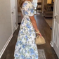 ⏰Last Day Sale 50% Off💃BUY 2 SAVE 5%🎁Women's Elegant Printed Square Neck Dress