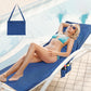 🏖️Limited Time Sale 50% OFF!🌞OHS Sun Lounger Towel with Pockets & Carry Bag🏖️Extra-Large Microfibre Beach Towel – Quick-Dry, Lightweight & Sand-Resistant☀️🇬🇧✨