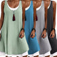 ⏰Last Day Sale 49% Off💃BUY 2 SAVE 10%🎁Women's Casual Loose Sleeveless Fake Two Piece Tank Dress