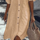 🔥Hot Sale 50% Off💥Buy 2 Get 5% Off👗Casual Cotton Linen Shirt Dress