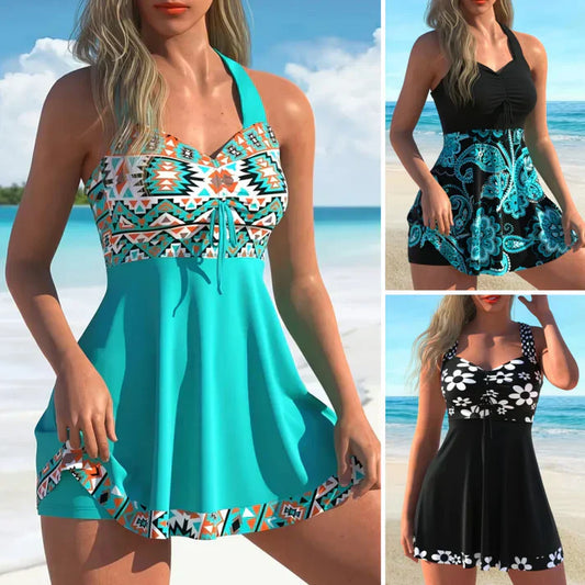 🔥LAST DAY SPECIAL DEALS!!⚡50K+ SOLD!👙Strap Top & Fitted Swim Shorts Separable Swimsuit 
