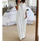 🔥 FLASH SALE! 50% OFF 🔥Women's Summer Casual Loose Solid Color Short-Sleeve Long Dress