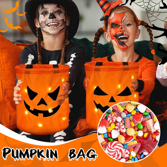 🎁🔥HOT SALE 50% OFF🔥Halloween Glowing Pumpkin Candy Handbag