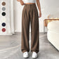 👖New arrival 40% OFF!💝Women's High Waisted Straight Leg Work Trousers with Side Pockets -✨Smart & Casual Look for Office and Beyond
