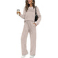 🎁LAST DAY SALE 70% OFF👍✨Women's Crew Neck Top & Drawstring Pants Set 2