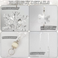 🎅🎄Winter New Year Party Supplies Set❄️Crystal Christmas Snowflake Ornaments