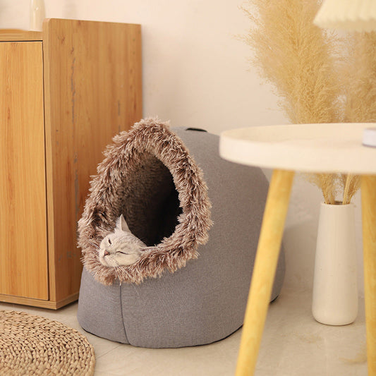 🎁🔥Last day sale 50% OFF🔥Winter Warm Pet Cave Bed
