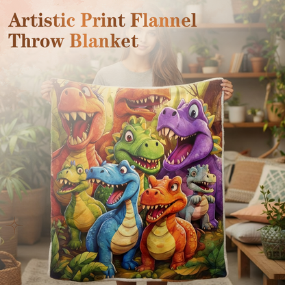 🏆2026 New Year Sale 50% OFF💕Artistic Print Flannel Throw Blanket 2